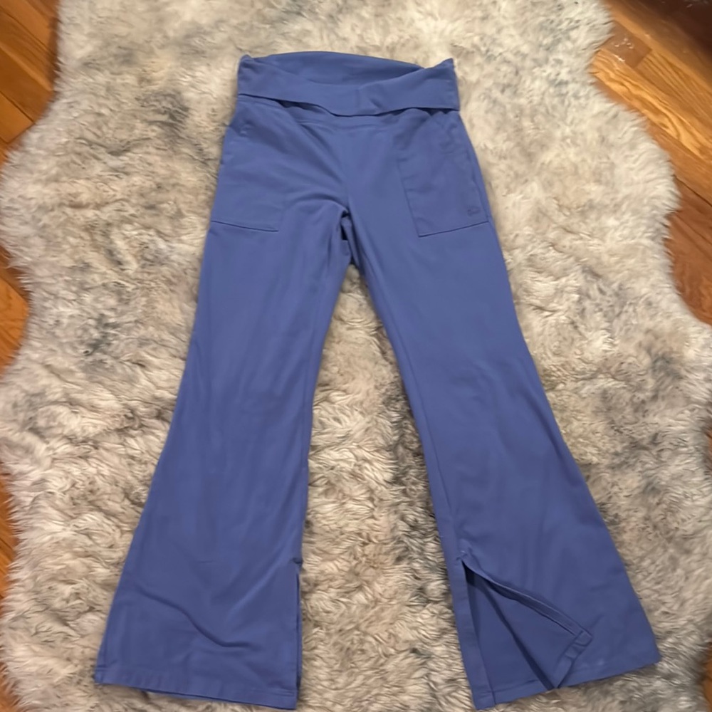 Women's Blue High-Waisted Pants